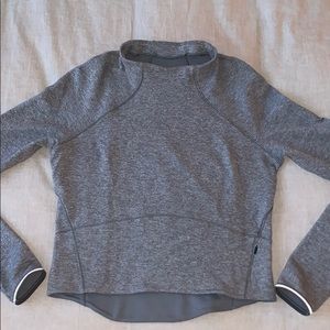 Lululemon Long Sleeve Mock Neck Crop Top